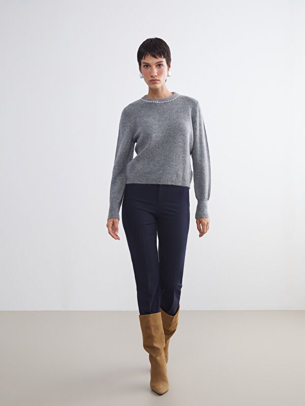 Moudda LC Waikiki - Pull tricot moyen Femme Mélange d'anth. - Tunisie 2