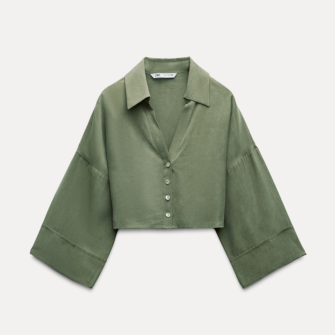 Moudda ZARA - Chemise manches japonaises cupro coordonnée - Tunisie 2