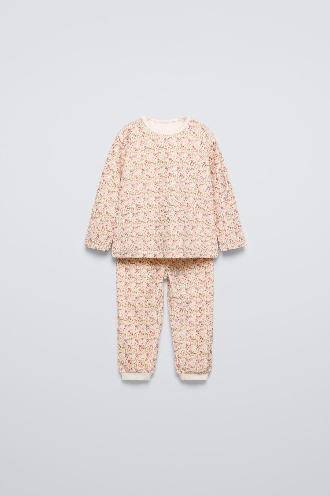 Moudda ZARA - Pyjama enfant manches longues velours imprimé petites fleurs - Tunisie 1