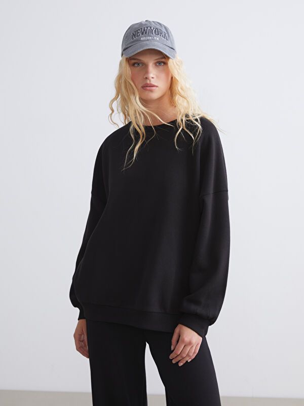 Moudda LC Waikiki - Sweatshirt en jersey Femme Noir - Tunisie 1