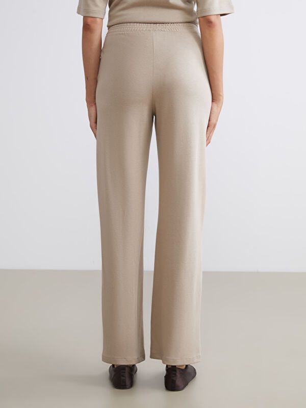 Moudda LC Waikiki - Pantalon en jersey Femme Beige foncé - Tunisie 4