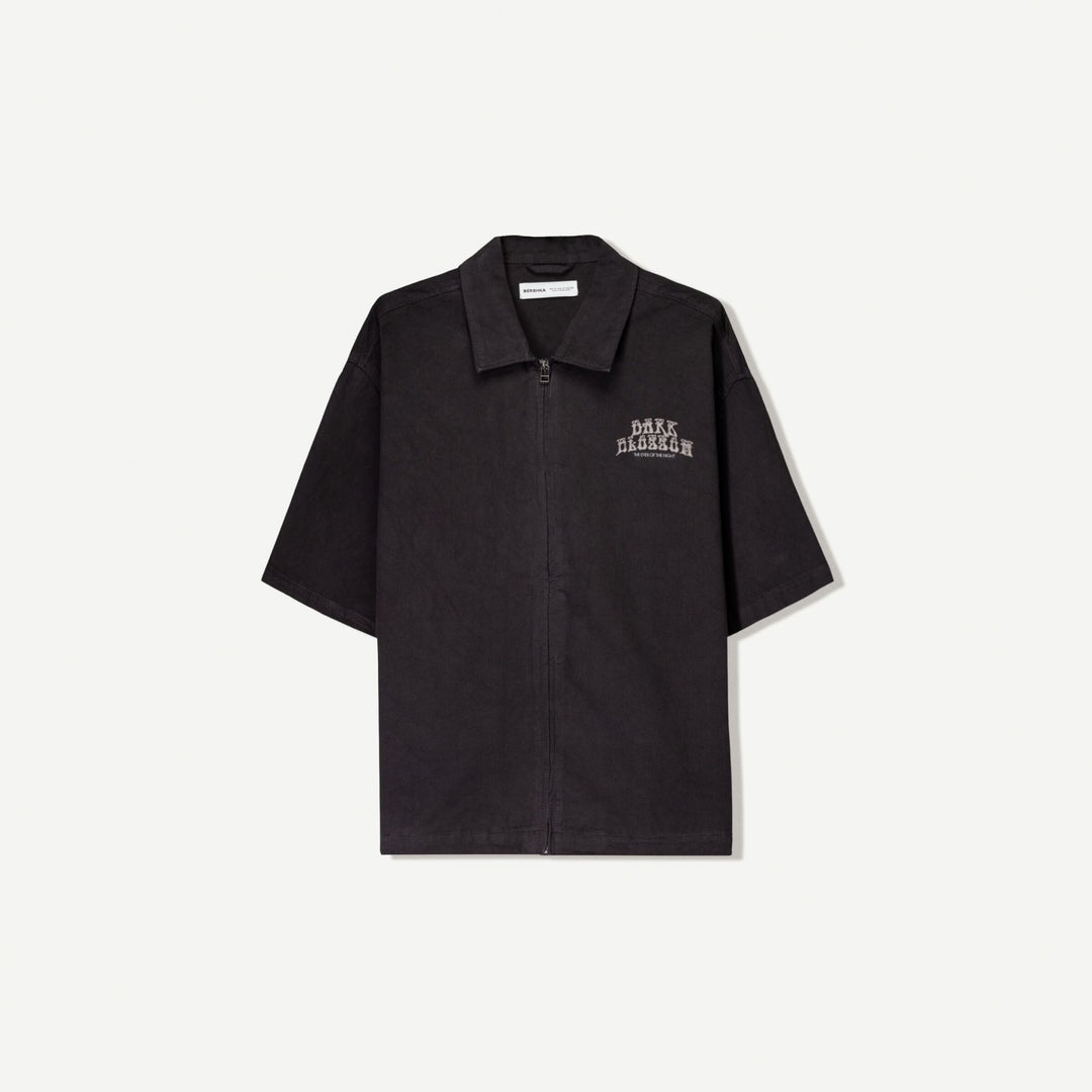 Moudda BERSHKA - Chemise Boxy - Canvas Imprimé - Tunisie 1