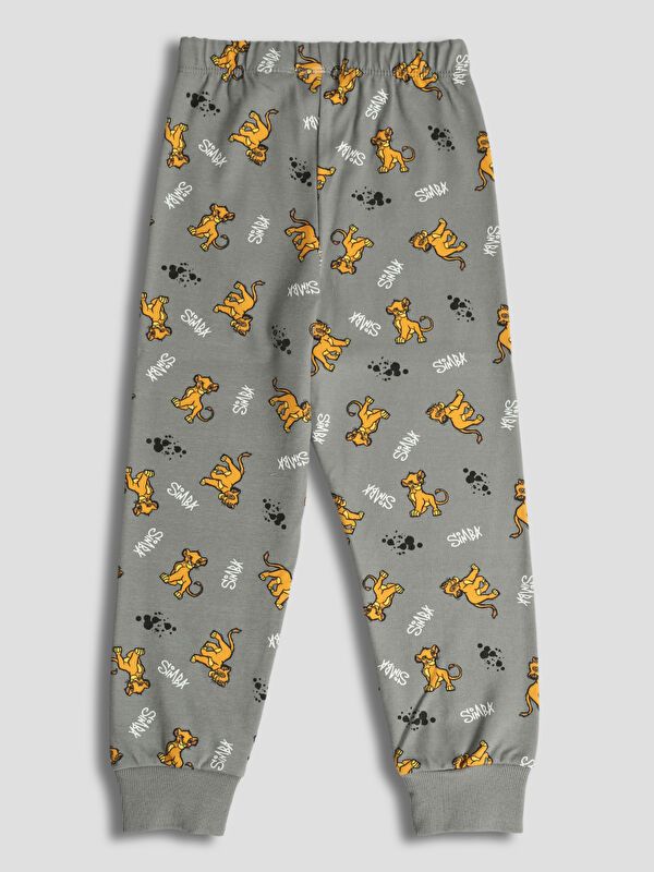 Moudda LC Waikiki - Pyjama manches longues en jersey couleur Gris foncé imprimé pour garçons - Tunisie 6