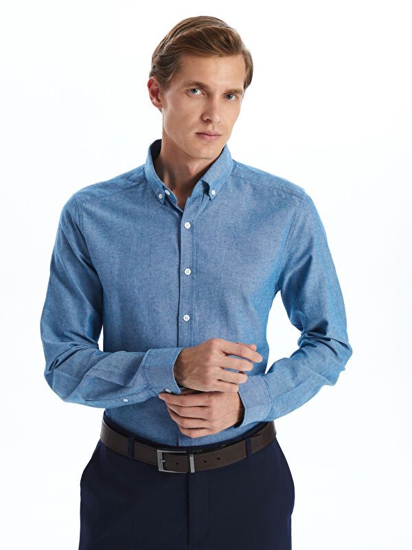 Moudda LC Waikiki - Chemise tissée à manches longues pour Hommes - Tunisie 1