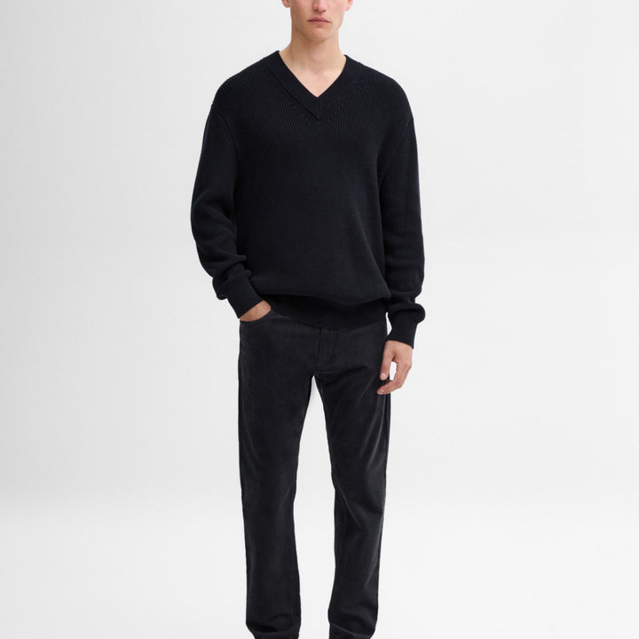 Moudda Massimo Dutti - Pantalon jean velours côtelé diagonal coupe slim - Tunisie 7