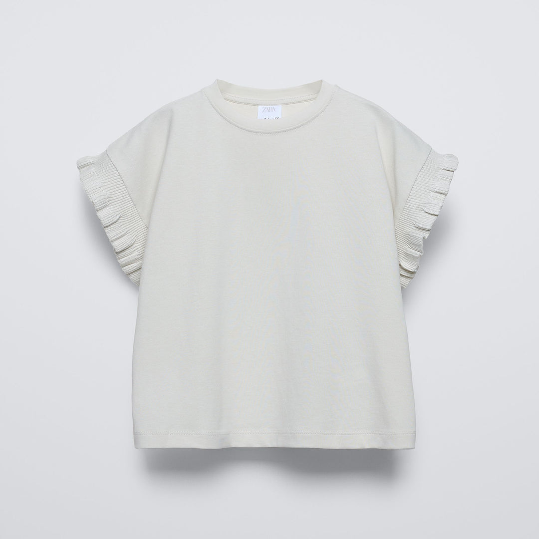 Moudda ZARA - T-shirt fille manches courtes, finitions (coloris 834) - Tunisie 2