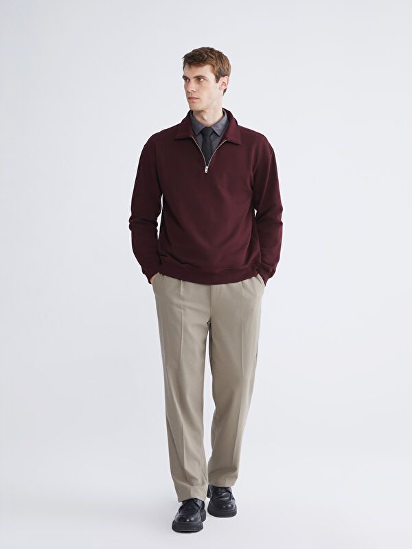 Moudda LC Waikiki - Sweatshirt en jersey Homme Bordeaux foncés - Tunisie 2