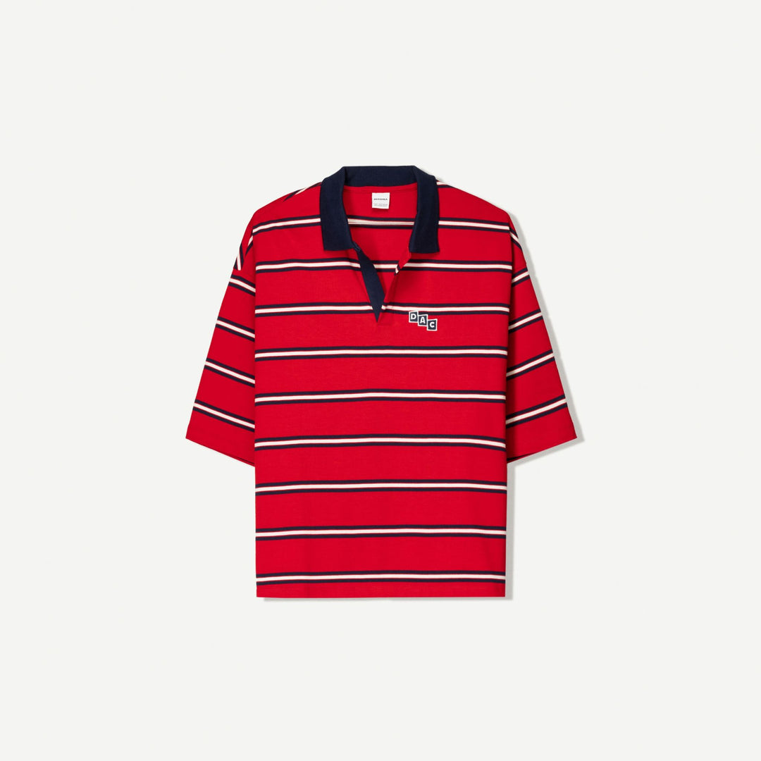 Moudda BERSHKA - Polo Varsity - Rayures & Détail Patch - Tunisie 1