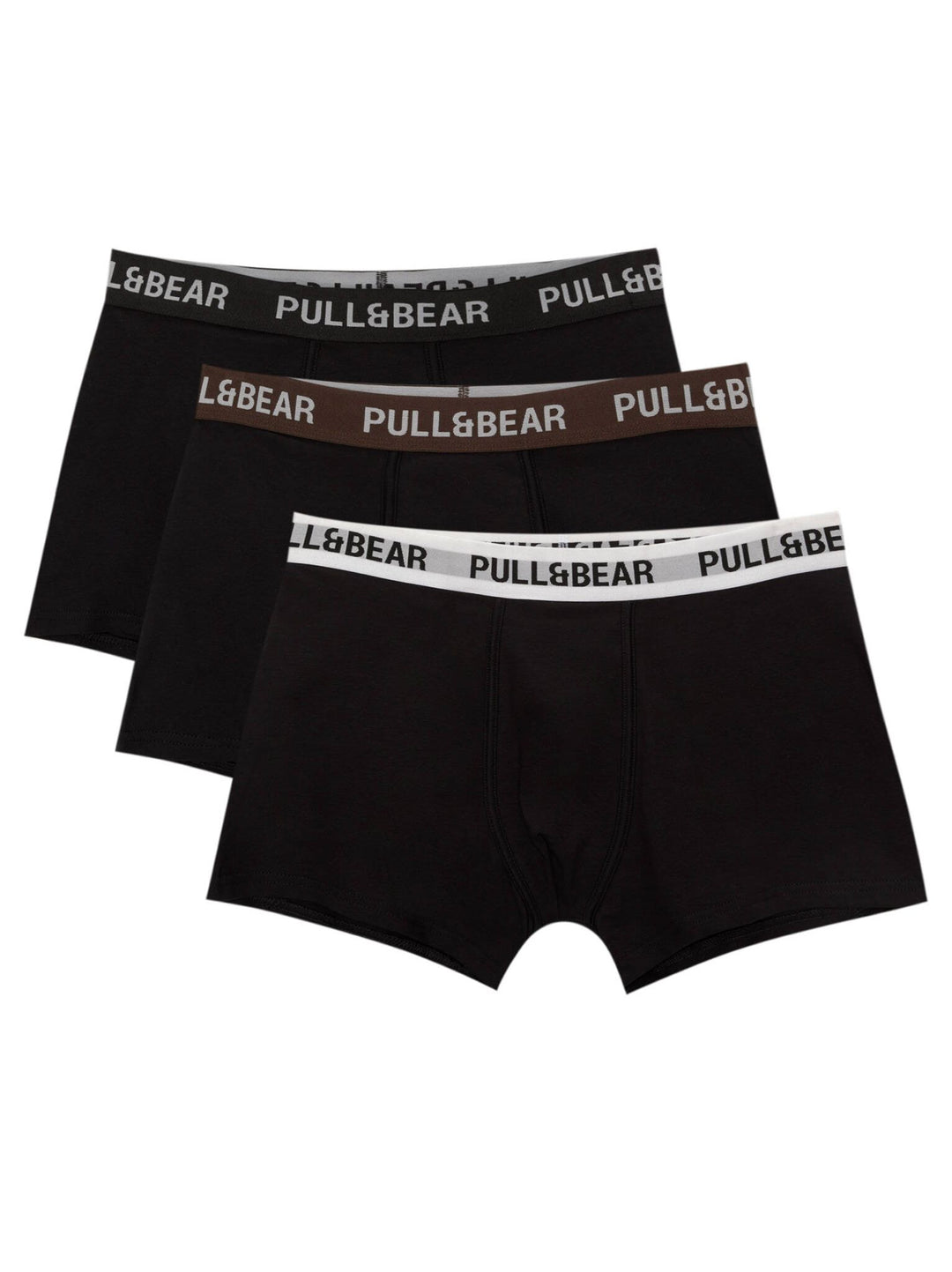 Moudda PULL & BEAR - Boxer - Logo Medium (Blanc/Marron/Noir) - Tunisie 1
