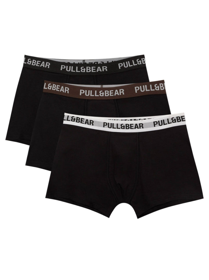 Moudda PULL & BEAR - Boxer - Logo Medium (Blanc/Marron/Noir) - Tunisie 1