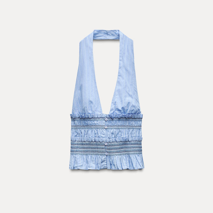 Moudda ZARA - Haut popeline bustier, taille élastique - Tunisie 1