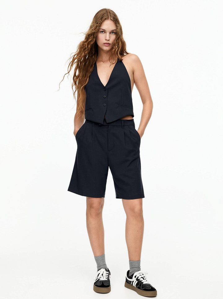 Moudda PULL & BEAR - Bermuda Longue Double Pince Collection Marino - Tunisie 8