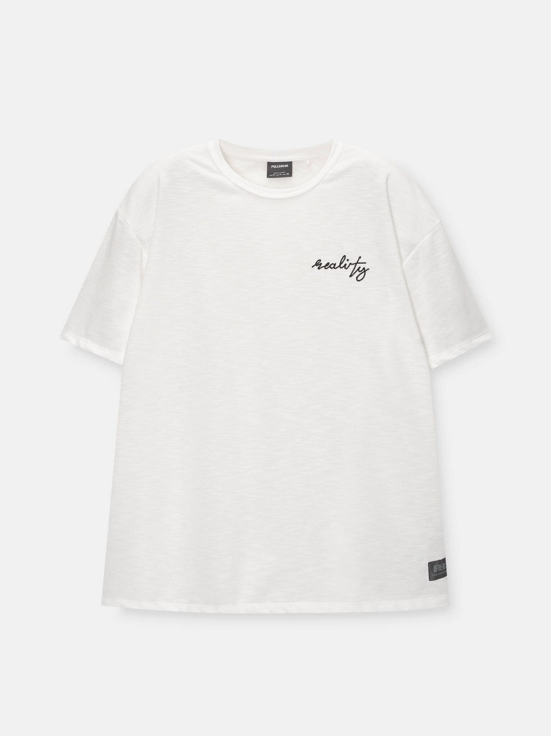 Moudda PULL & BEAR - T-Shirt Demi-Manches Qualité Rustique Parole Brodé - Tunisie 4