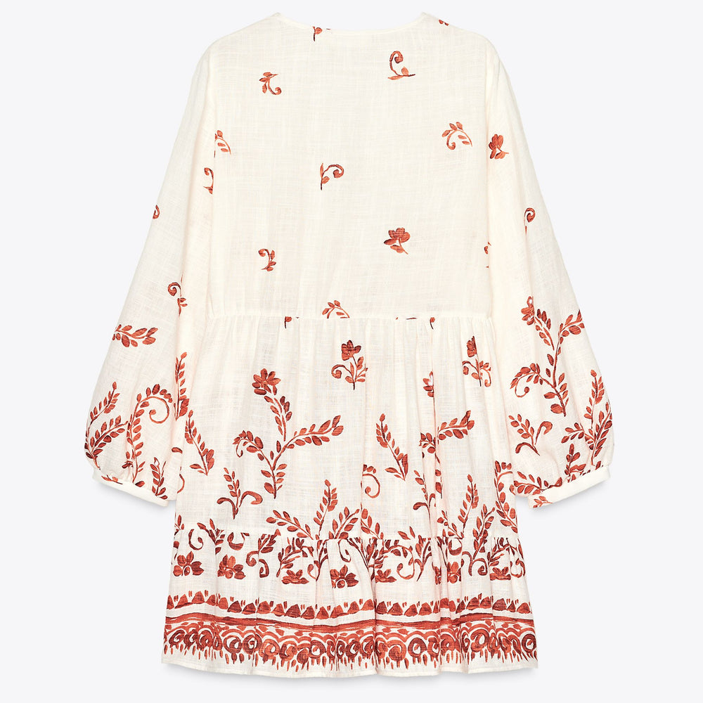Moudda ZARA - Robe Mini Coton/Viscose - Imprimé Grec - Tunisie 2