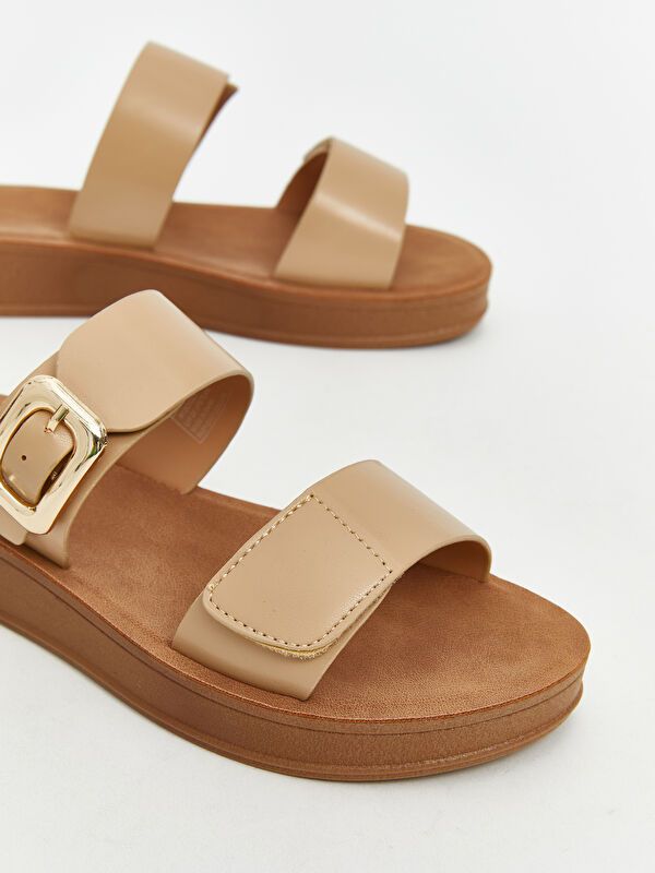 Moudda LC Waikiki - Pantoufles Femme Beige - Tunisie 3