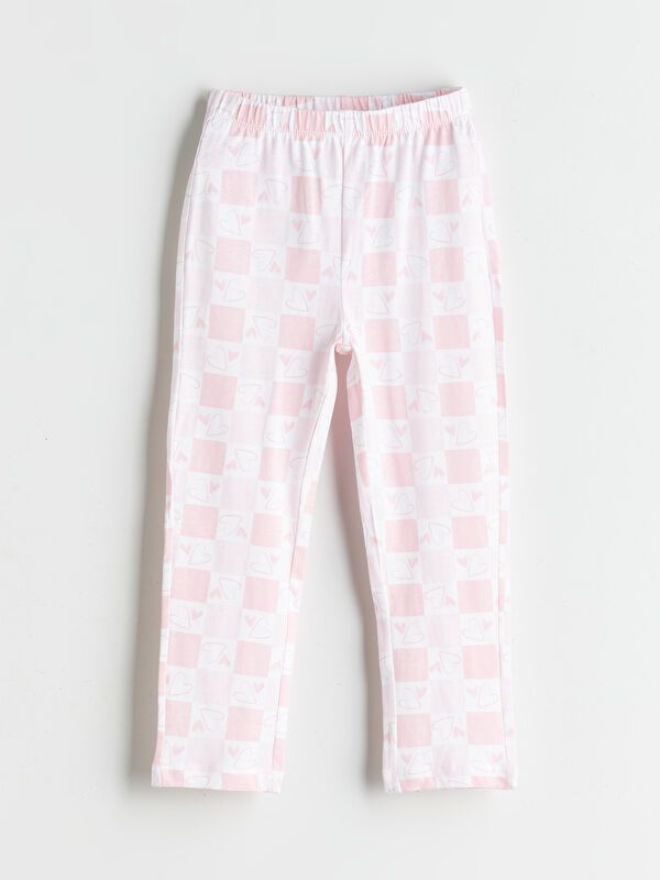 Moudda LC Waikiki - Pyjama en jersey manches longues moyen Fille Imprimé rose - Tunisie 4