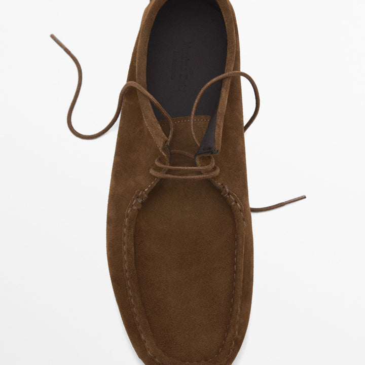 Moudda Massimo Dutti - Chaussure bordeaux doux daim - Tunisie 5