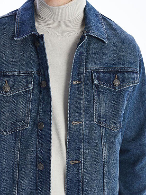 Moudda LC Waikiki - Manteau tissé en denim Homme Rodéo mid indigo - Tunisie 3