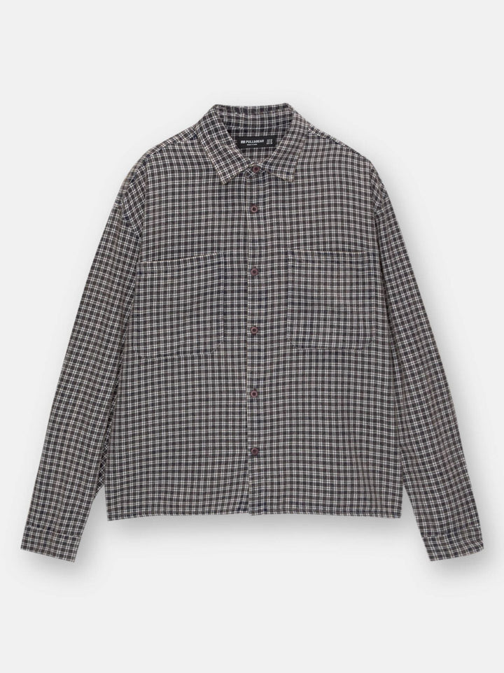 Moudda PULL & BEAR - Chemise - Carreaux Countryside & Cognac - Tunisie 3