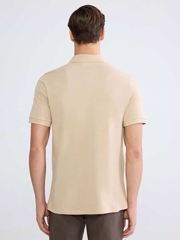 Moudda LC Waikiki - T-shirt col polo basique manches courtes en jersey pour Homme - Tunisie 4