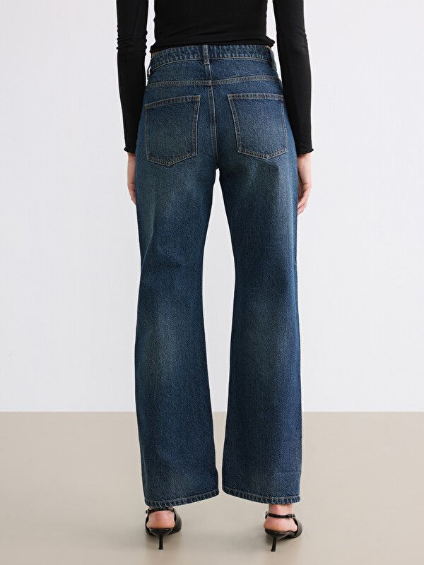 Moudda LC Waikiki - Jean basique en denim pour Femme couleur Teinte rodeo foncée - Tunisie 4