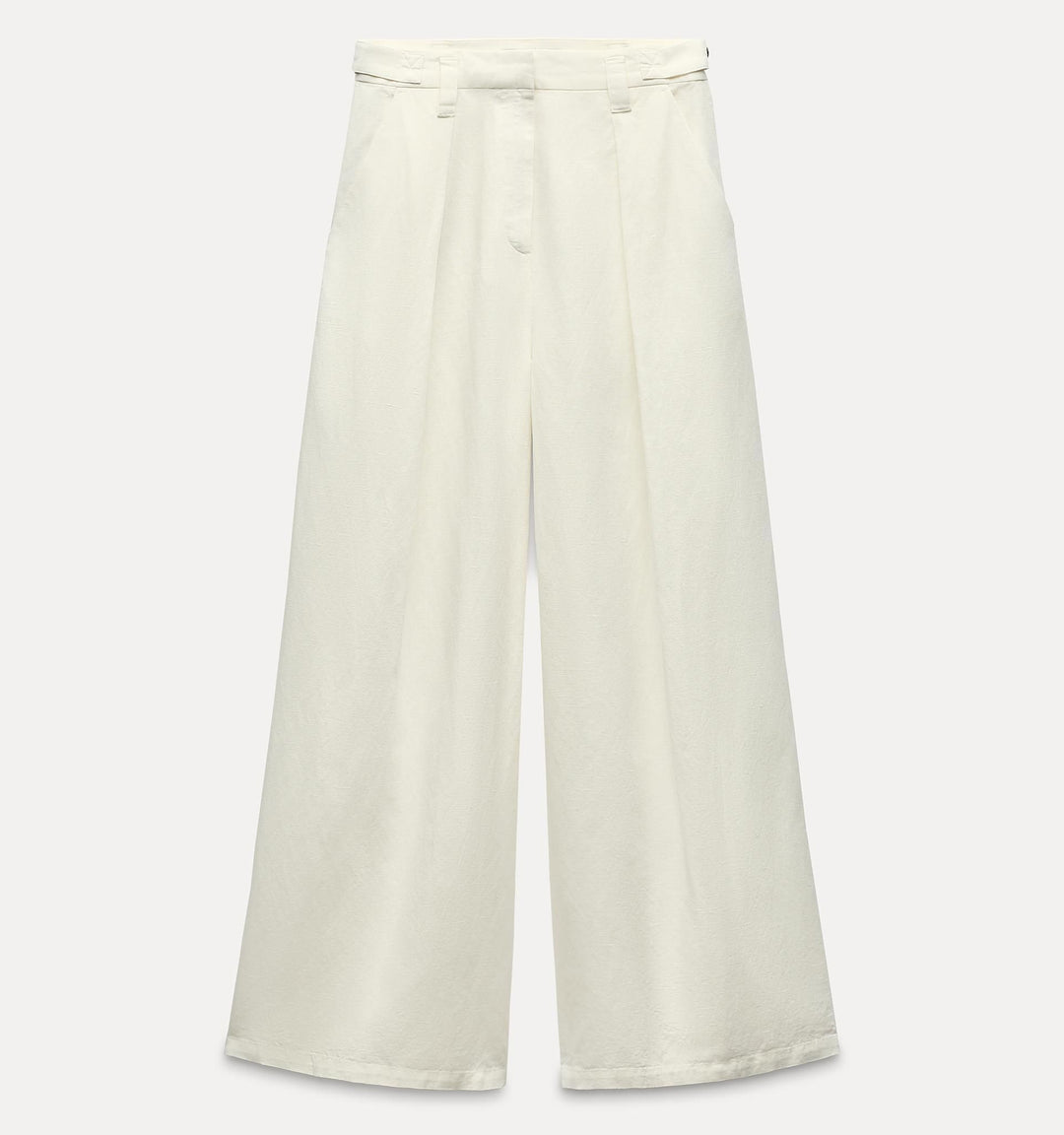Moudda ZARA - Pantalon large en lin/coton, plissé - Tunisie 2