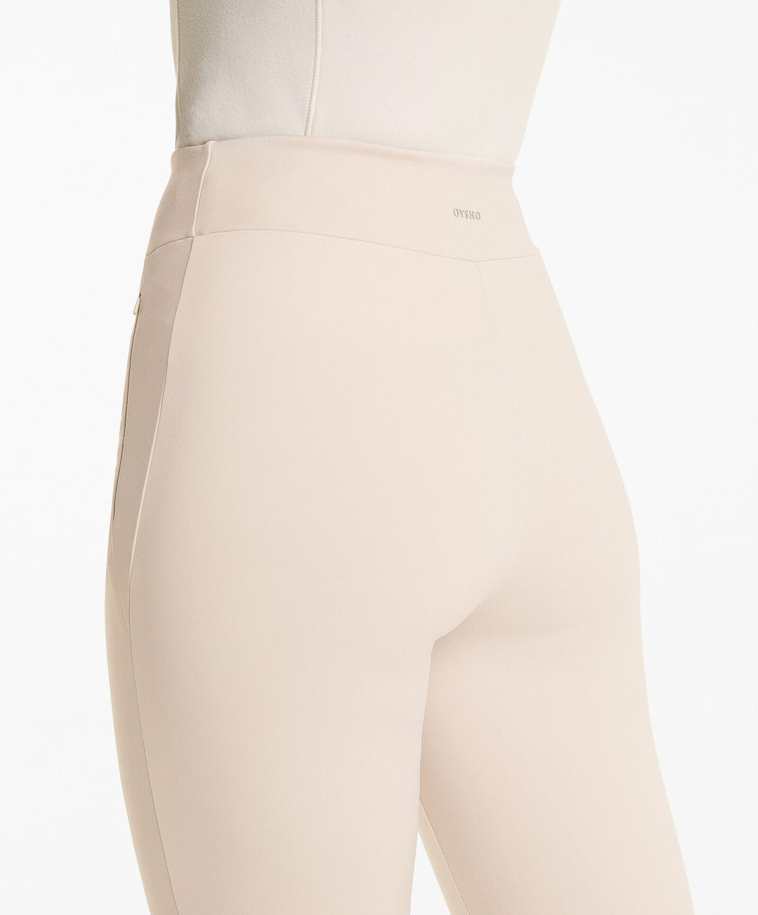 Moudda Oysho - Legging Long Chaud - Taille Haute, Cheville, Zip & Couture - Tunisie 3