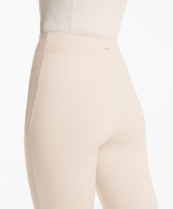 Moudda Oysho - Legging Long Chaud - Taille Haute, Cheville, Zip & Couture - Tunisie 3