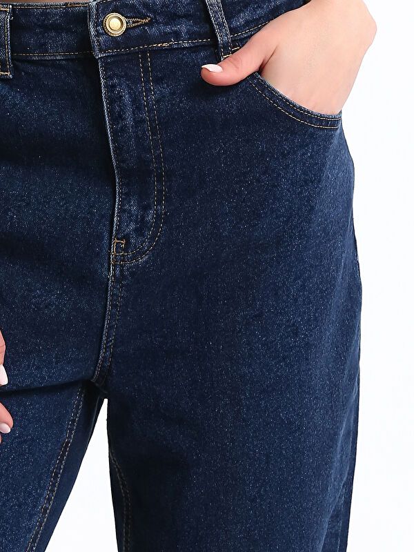 Moudda LC Waikiki - Pantalon jean tissé basique Femme Rodéo noir - Tunisie 3