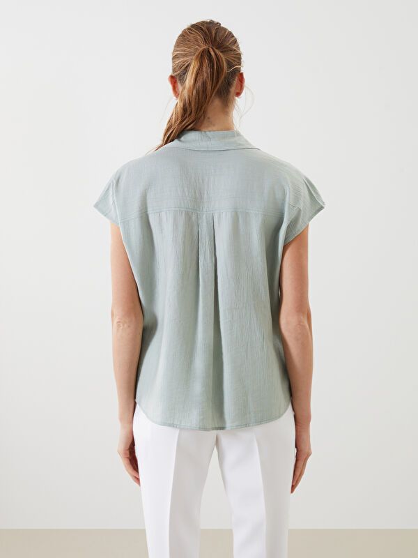 Moudda LC Waikiki - Blouse manches courtes en tissu tissé pour Femme - Tunisie 4
