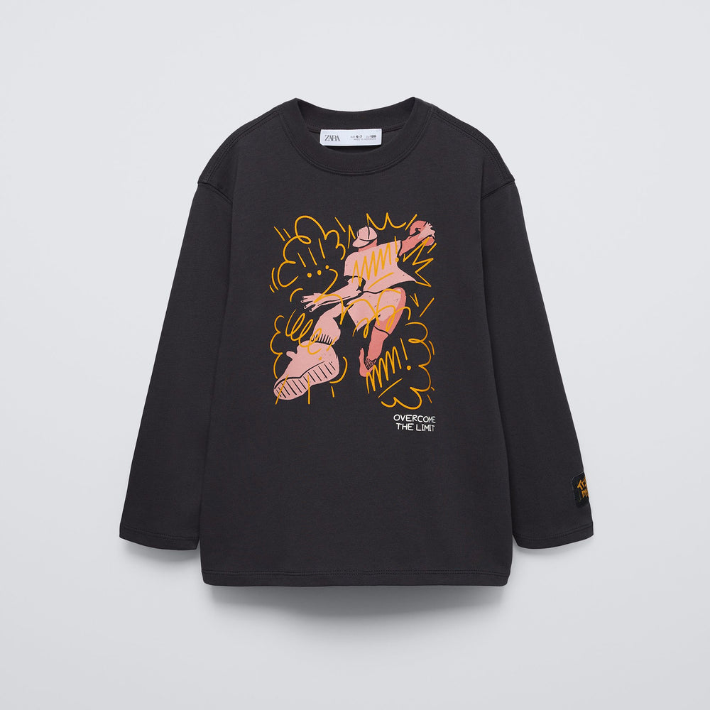 Moudda ZARA - T-shirt manches longues graffiti positionnel - Tunisie 2