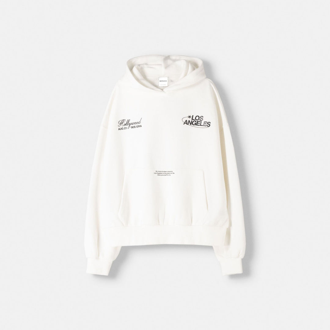 Moudda BERSHKA - Sweat Capuche - Imprimé Devant/Dos - Tunisie 1