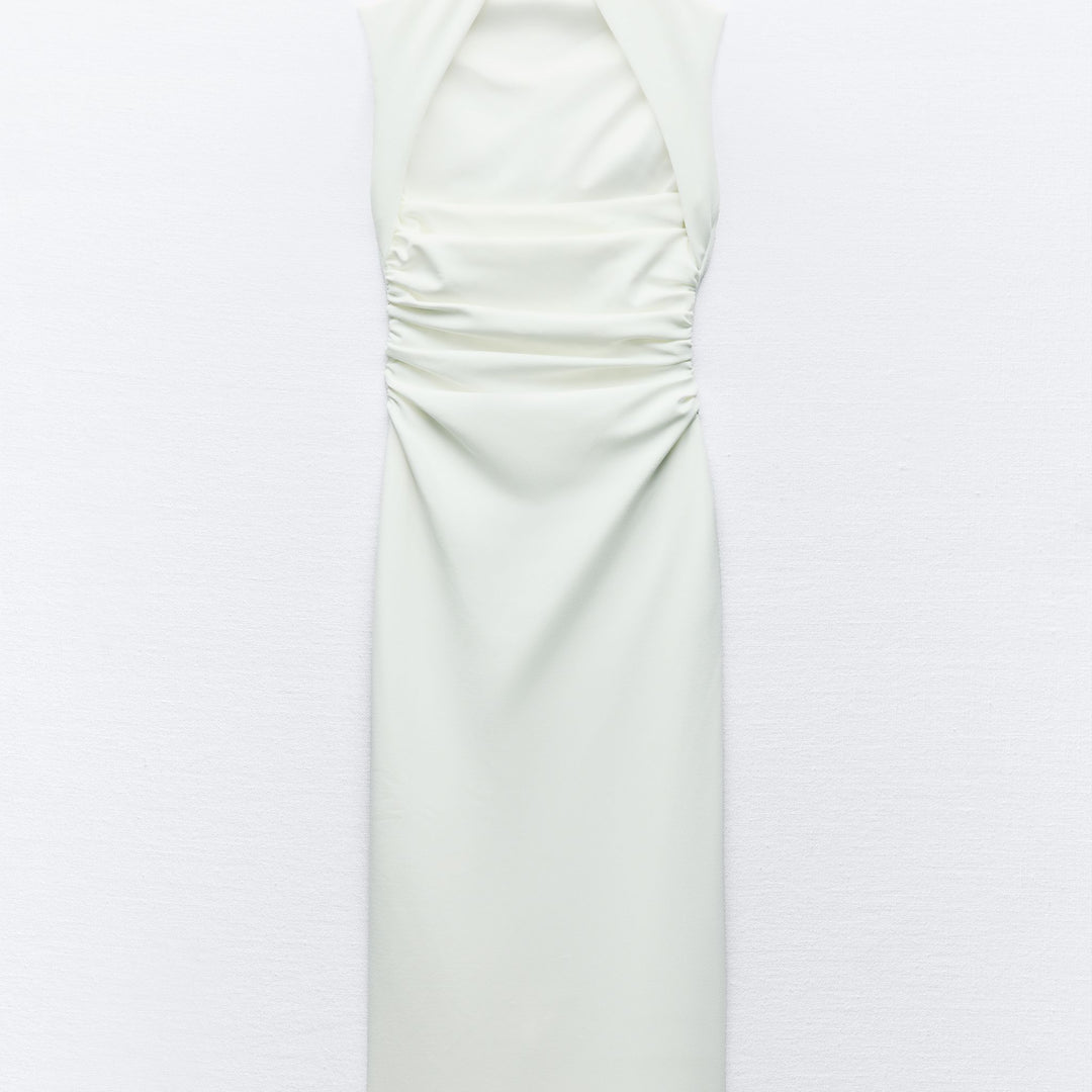 Moudda ZARA - Robe mi-longue maille épaisse, coupe droite - Tunisie 1