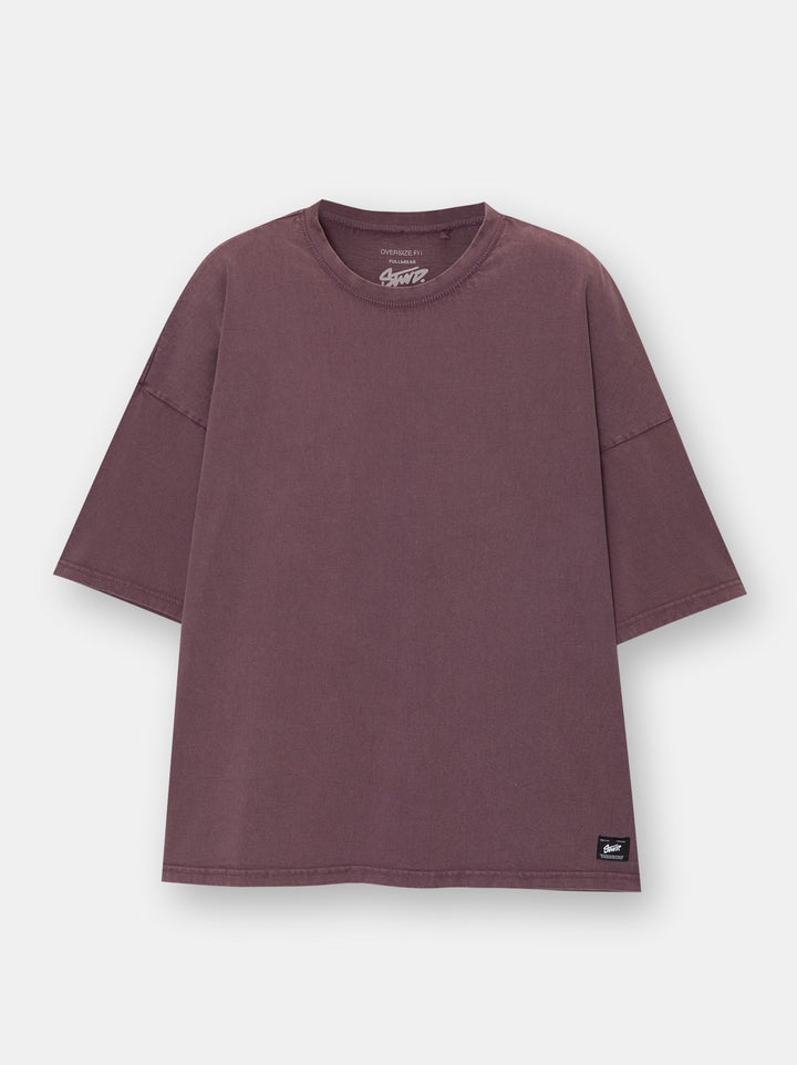 Moudda PULL & BEAR - T-Shirt Demi-Manches Extra Loose Lavé - Tunisie 1