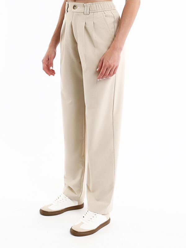 Moudda LC Waikiki - Pantalon tissé moyen Homme Beige - Tunisie 4
