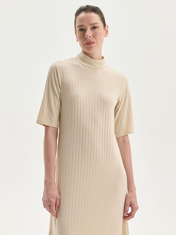 Moudda LC Waikiki - Robe en jersey uncv à manches longues pour Femmes - Tunisie 2