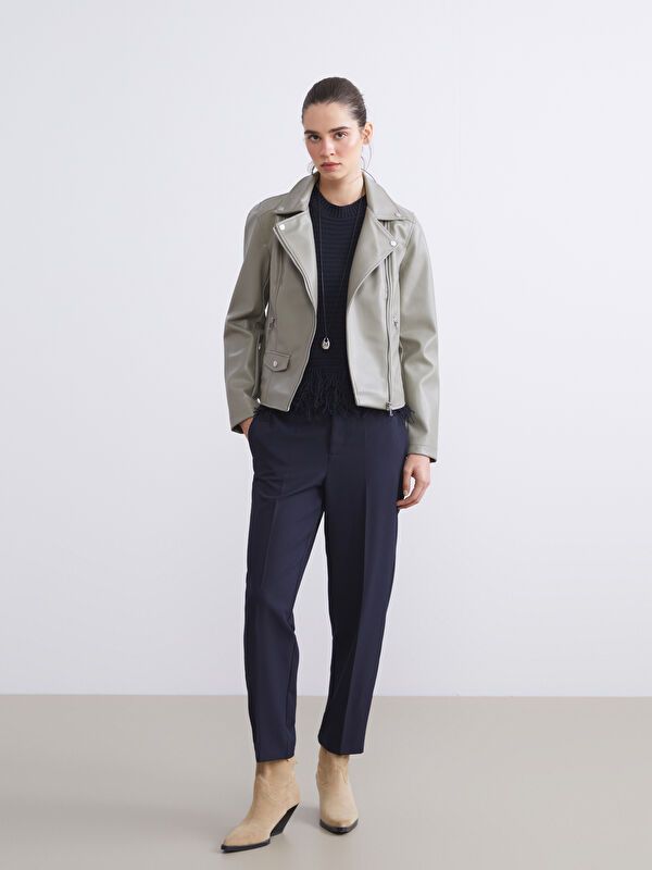 Moudda LC Waikiki - Manteau PU léger Femme Kaki clair - Tunisie 2