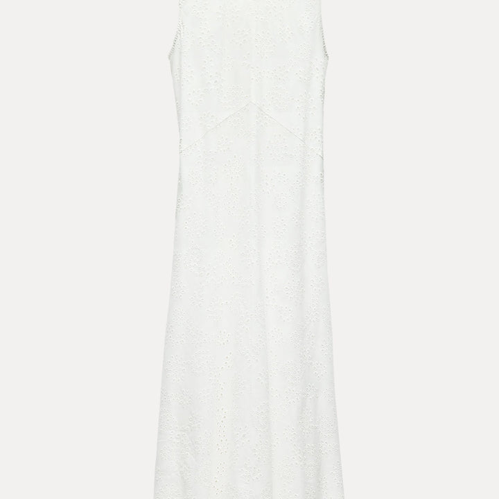Moudda ZARA - Robe Midi Sans Manches Broderie Anglaise - Tunisie 2