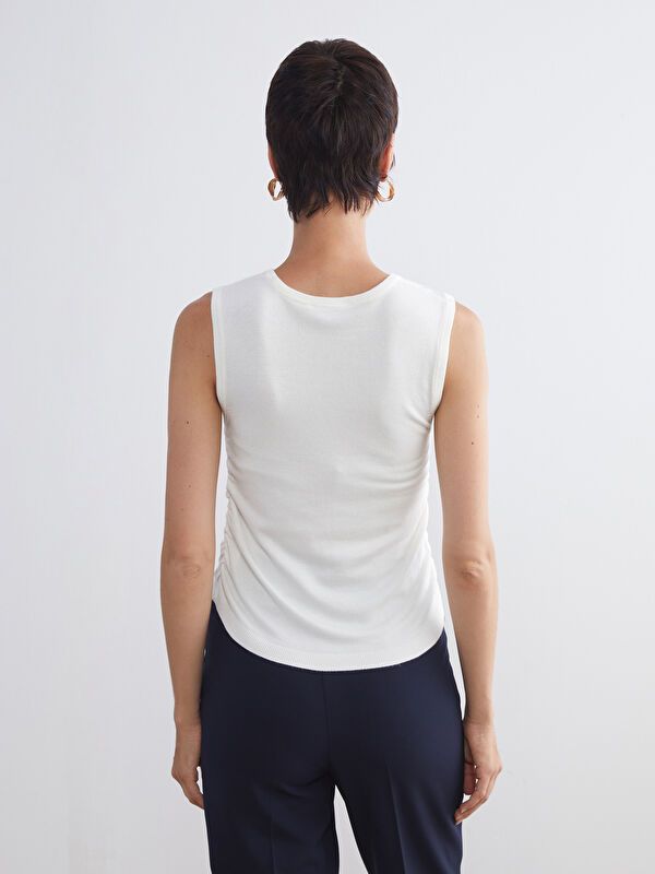 Moudda LC Waikiki - Débardeur tricot Femme Ecru - Tunisie 4