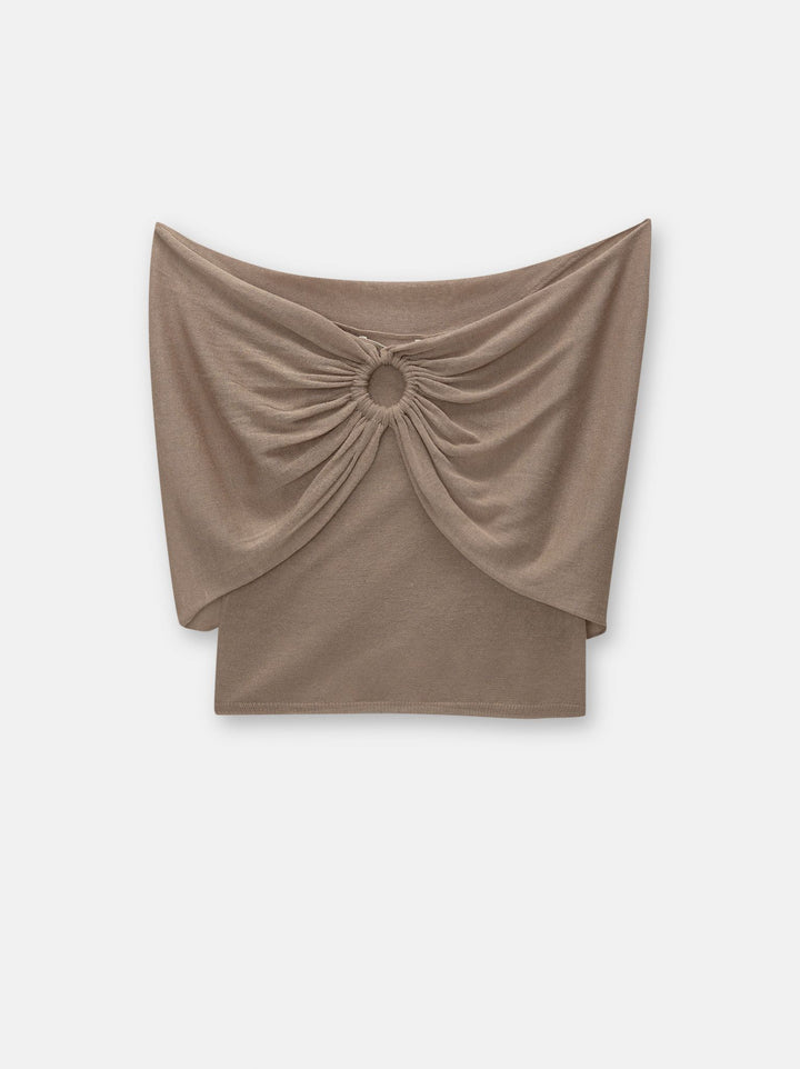 Moudda PULL & BEAR - Top Bardot Anneau Rustique - Tunisie 3