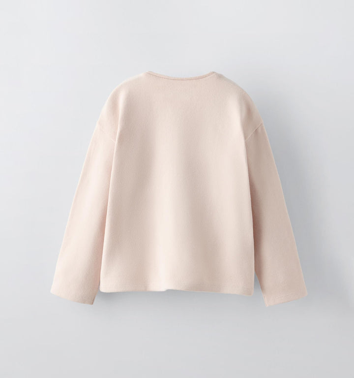 Moudda ZARA - Sweat à capuche enfant varsity, mini-fleurs en velours - Tunisie 3