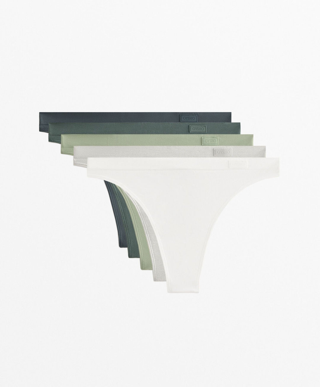 Moudda Oysho - Pack 5 Culottes Seamless - Couleur Green Forest 81 - Tunisie 1