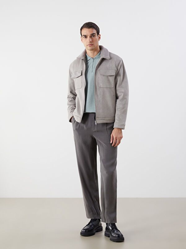 Moudda LC Waikiki - Manteau PU lourd Homme Gris - Tunisie 2