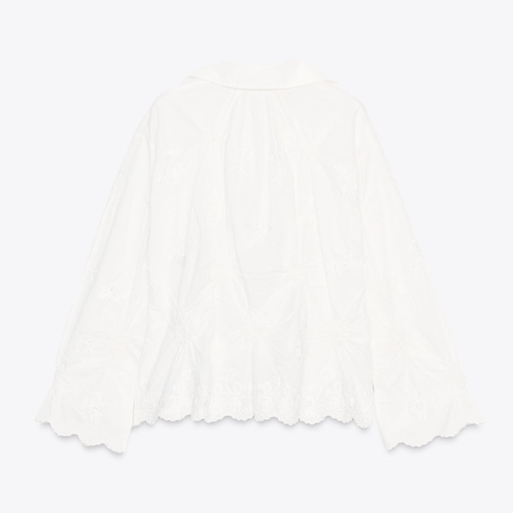 Moudda ZARA - Blouse - Col Polo, Fronces & Broderie - Tunisie 2