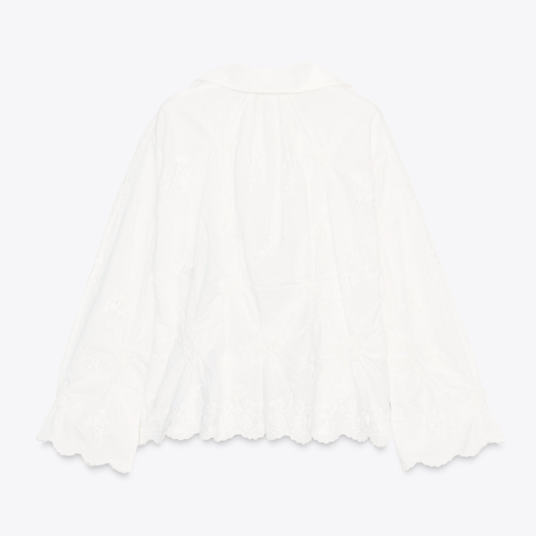 Moudda ZARA - Blouse - Col Polo, Fronces & Broderie - Tunisie 2