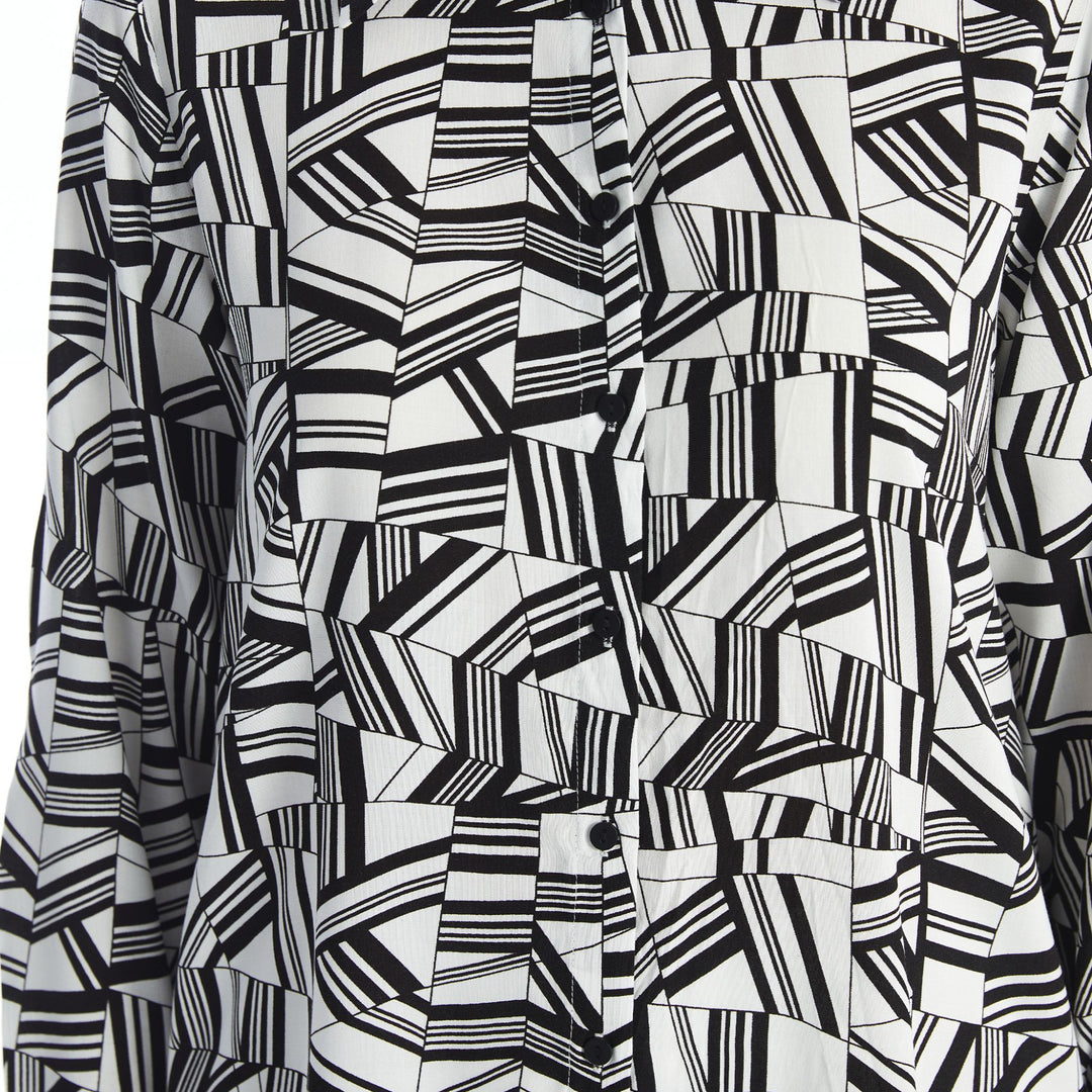 Moudda LC Waikiki - Chemise tissée imprimée manches longues Femme Imprimé blanc - Tunisie 4