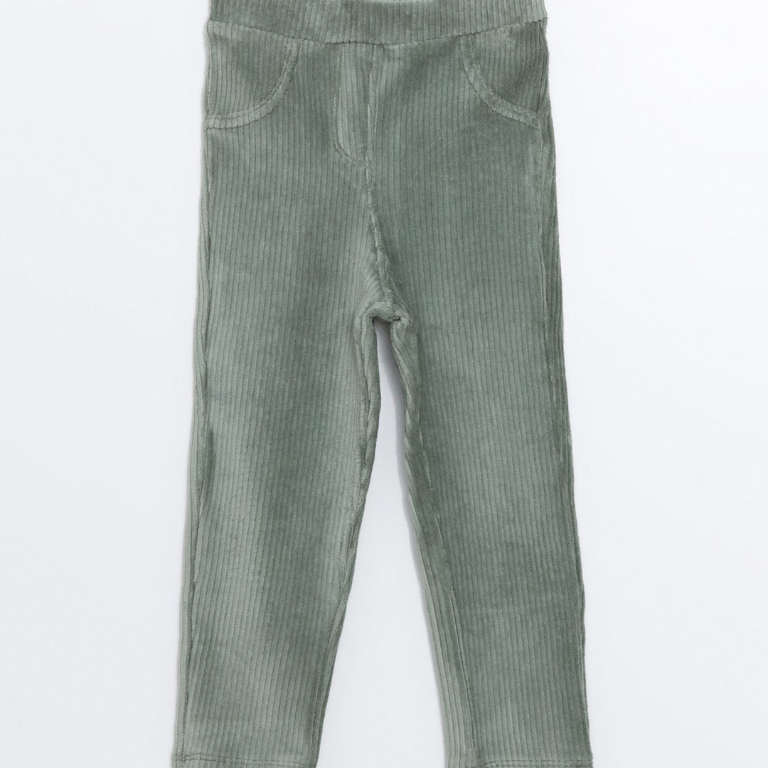 Moudda LC Waikiki - Pantalon jersey basique Fille Vert terne - Tunisie 1