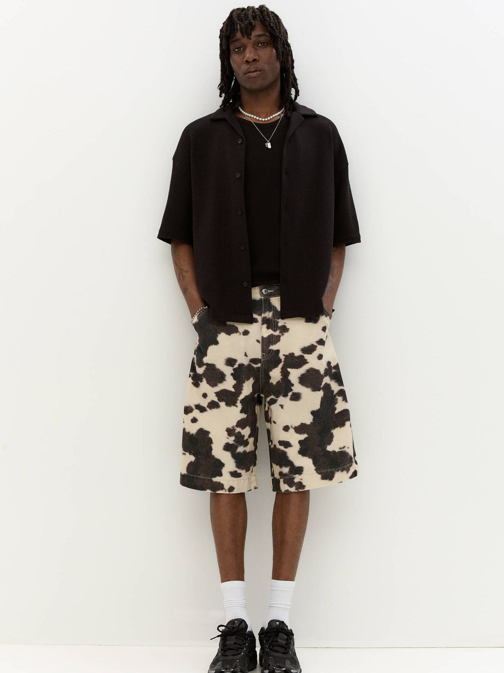 Moudda PULL & BEAR - Bermuda - Imprimé Vache - Tunisie 2