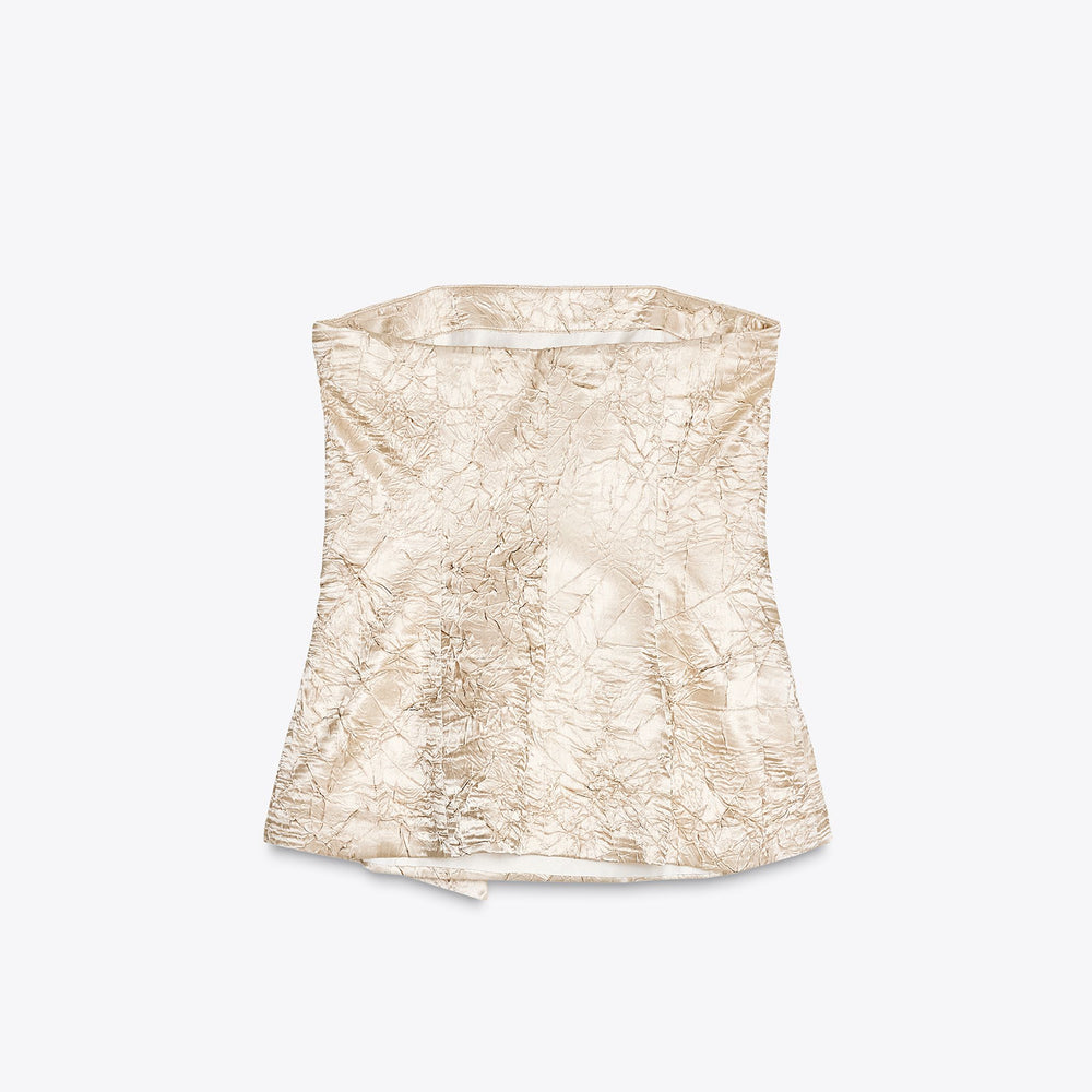 Moudda ZARA - Ensemble Bustier - Satin Froissé & Nœud - Tunisie 2
