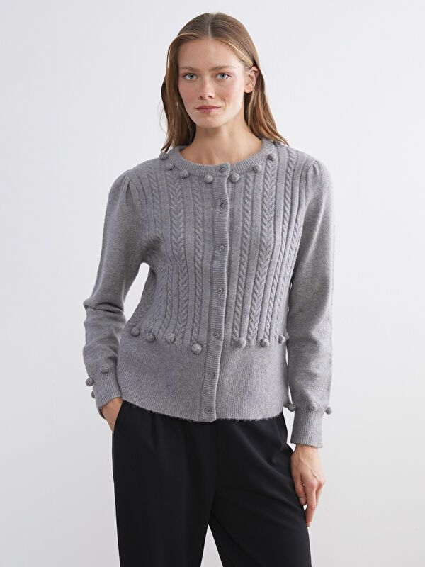 Moudda LC Waikiki - Cardigan tricot maternité Femme Gris - Tunisie 1